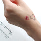 Tattoo Herz-Sticker für die Haut | Premium Herz Tattoos